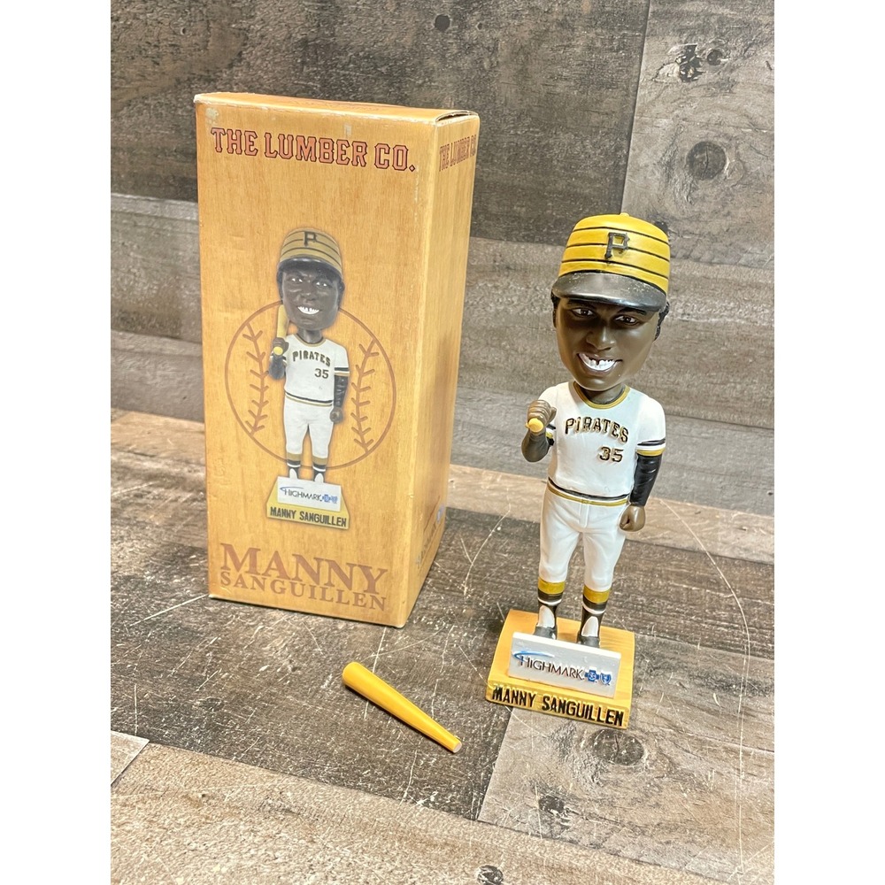Pittsburgh Pirates Manny Sanguillen Bobblehead 2008 The Lumber Co SGA BROKE